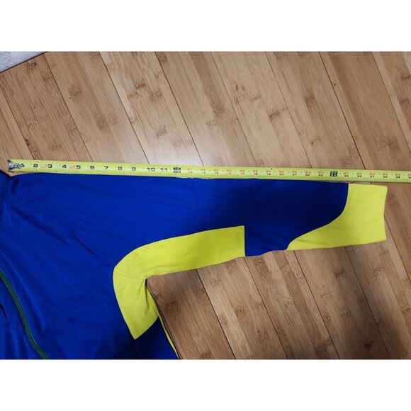 Ralph Lauren RLX Blue Yellow Full Zip Windbreaker Golf Jacket Sports Men's Small - Picture 5 of 8